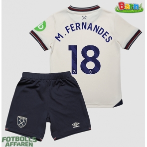 West Ham United Mateus Fernandes #18 Bortaställ Barn 2025-26 Kortärmad (+ Korta byxor)